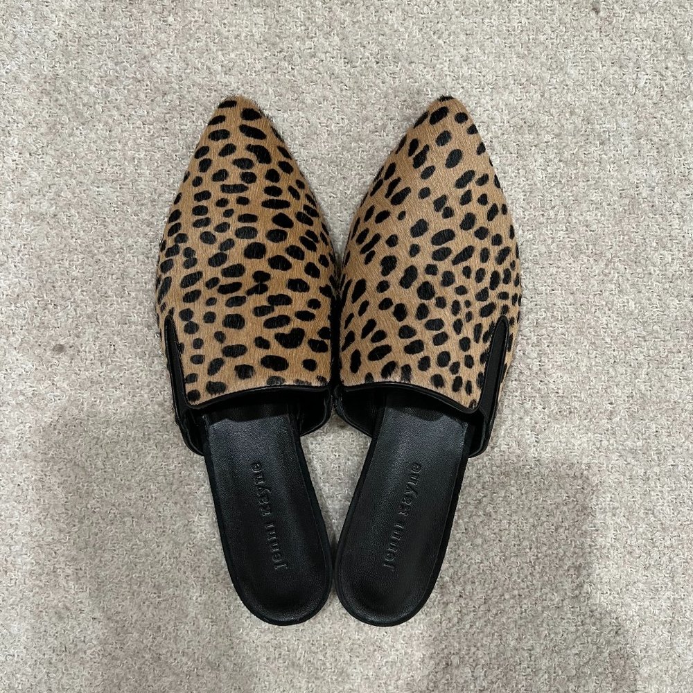 Jenni Kayne Cheetah Pony Hair Mule